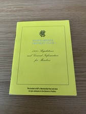 Marylebone Cricket Club 1998 Regulations For Members