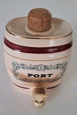 Ceramic Port Barrel by Wades Made in England 1958-61 W & A Gilbey Lfd Since 1857
