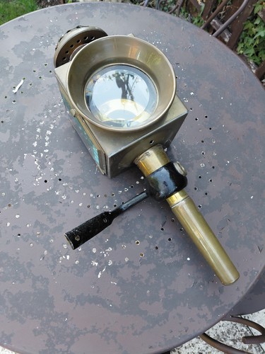 Vintage brass bevelled glass - brass,
