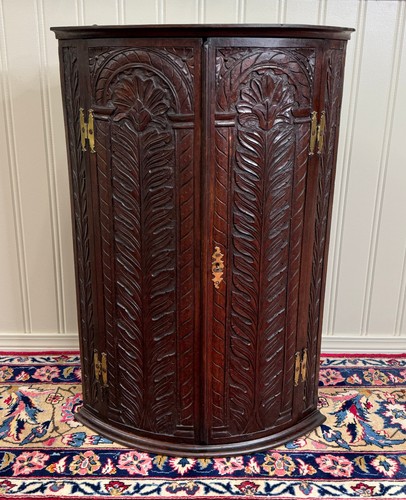 Antique english corner cabinet - corner,