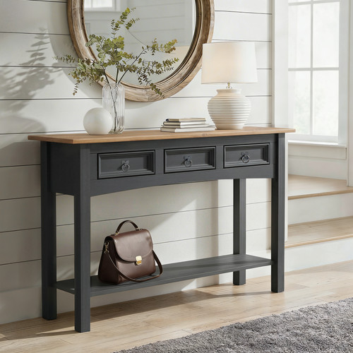 Corona console table charcoal - console,