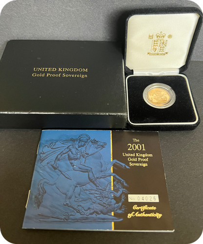 2001 proof full - 2001, gold