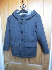 Boy's Winter Woollen Jasper Conran Duffle Coat Debenhams w/Toggles Age 7-8 Cosy