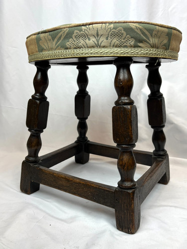 Antique oak upholstered - antique,