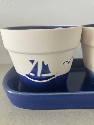 Terracotta blue and - blue,