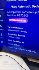 LG 43" UH620V TV FOR PARTS