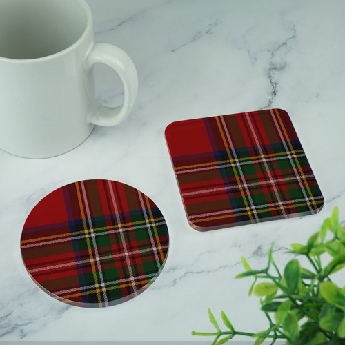 Tartan coaster printed - tartan,