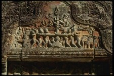 076012 Lintel With Stone Relief Carving A4 Photo Print