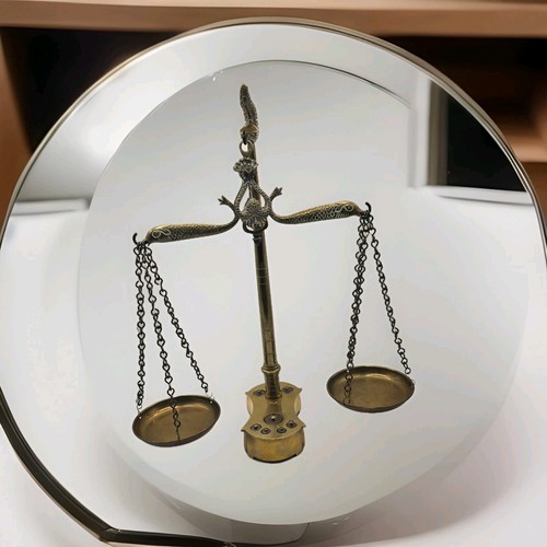 Antique solid brass balance - brass,