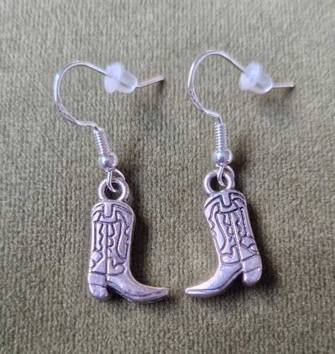Cowgirl boot drop earrings - cowgirl,