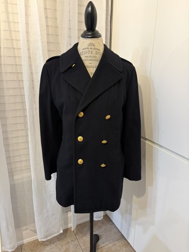 Vintage navy officer black - vintage,