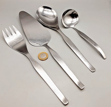 Viners Stainless Salad Servers, Cream Ladle & Pie Server - Profile Gerald Benney