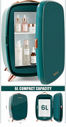 Kfo beauty mini fridge - 6l,