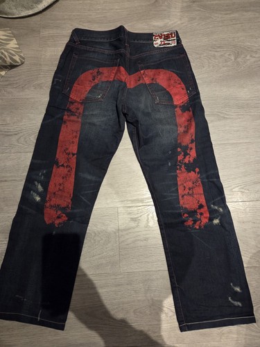 Evisu daicock red jeans - daicock,