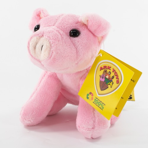 13cm pink pig soft toy - toy, with