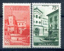 MONACO 1954 Yvert 397-398 **