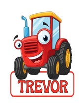 Tractor Personalised Sticker