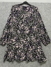 M & S Size 14 Black Mix Tunic
