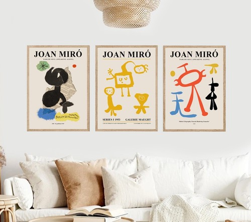 Joan miro set unframed - set,