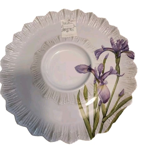 Shabby chic purple iris white - shabby,