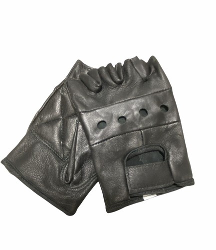Leather fingerless men - leather, men’s