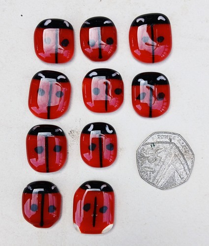 Fused glass mosaic - fused, tiles