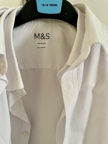 White school shirt 15 16 - white,