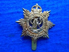 GRVI, WWII ROYAL ARMY SERVICE CORPS GILDING METAL CAP BADGE, COPY
