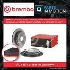 2x Brake Discs Pair Solid fits