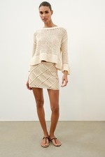ZARA Knit Jumper with Ruffles