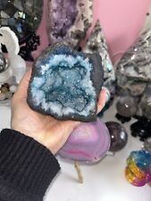 Large Beautiful Dyed Quartz Geode / Cave 899g
