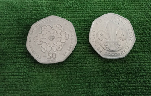 Girl guides and - girl, 50p