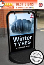 Winter Tyres A Board Pavement