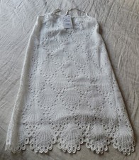 ZARA WHITE CROCHET/SCALLOPED