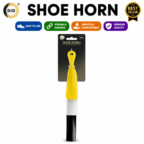 3pc shoe horn set - horn, plastic
