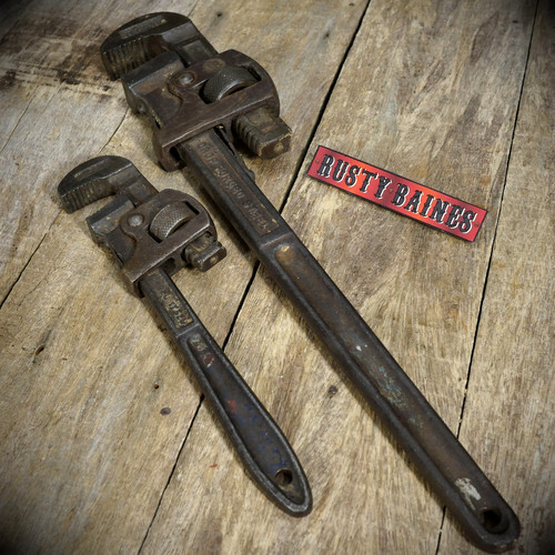 Vintage adjustable spanner - vintage,