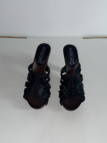 Rebel heart black mules - rebel,
