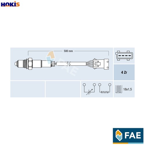 Lambda sensor 77232 for volvo - lambda,