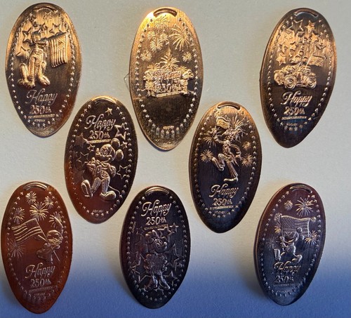 Disney coins 250th - 8x,