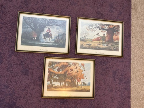Vintage thelwell framed print - framed,