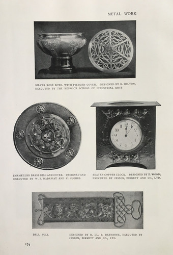 Art nouveau clock - e, wood