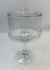 Clear Glass Round Pedestal
