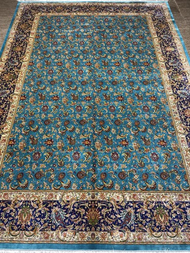 Oriental silk rug 8x11 - silk,