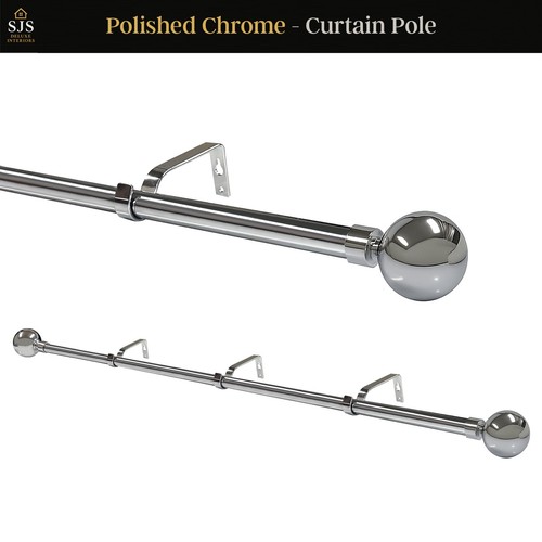 Curtain pole extendable 19mm - pole,