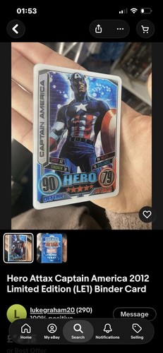 Hero attax captain - hero,