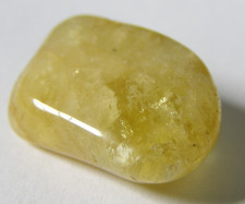 LOVELY GOLDEN BERYL or HELIODOR TUMBLESTONE - 1.6 x 1.3 cms  3.18 gms  #6