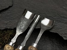 3-pec Hand-Forged Wood Carving