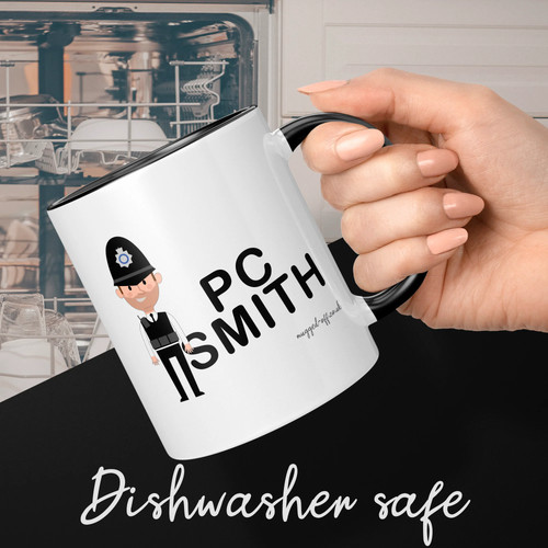 Personalised policeman mug - policeman, any