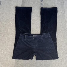 Y2K vintage low rise zip front corduroy trousers bootcut black flared