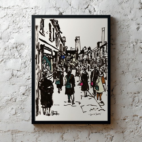 Original painting framed - painting,